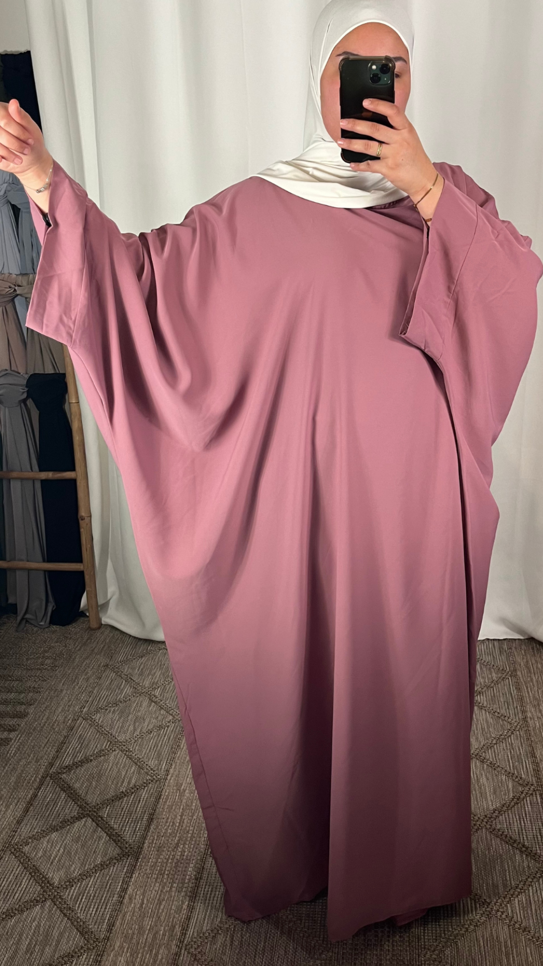Abaya Farasha - Vieux Rose