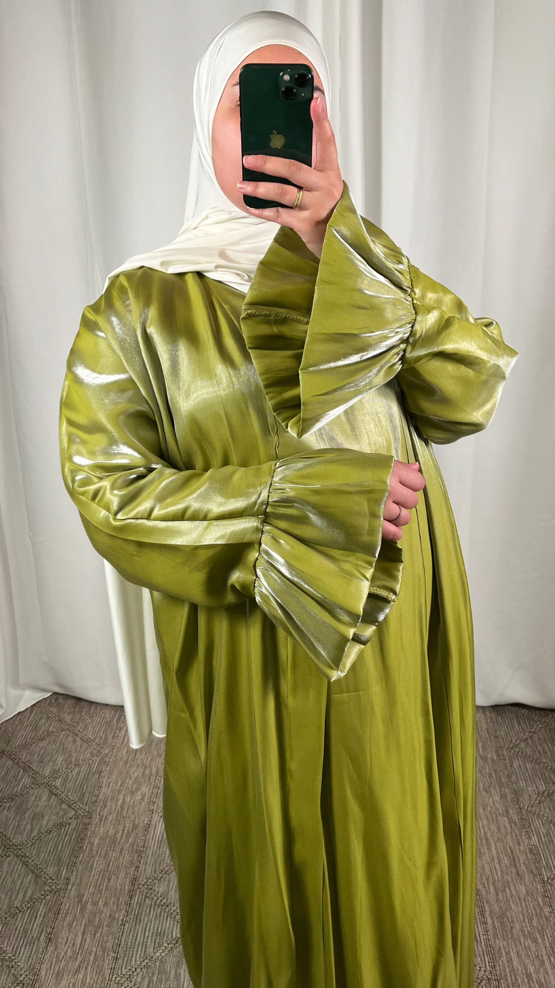 Ensemble Organza - Vert Olive