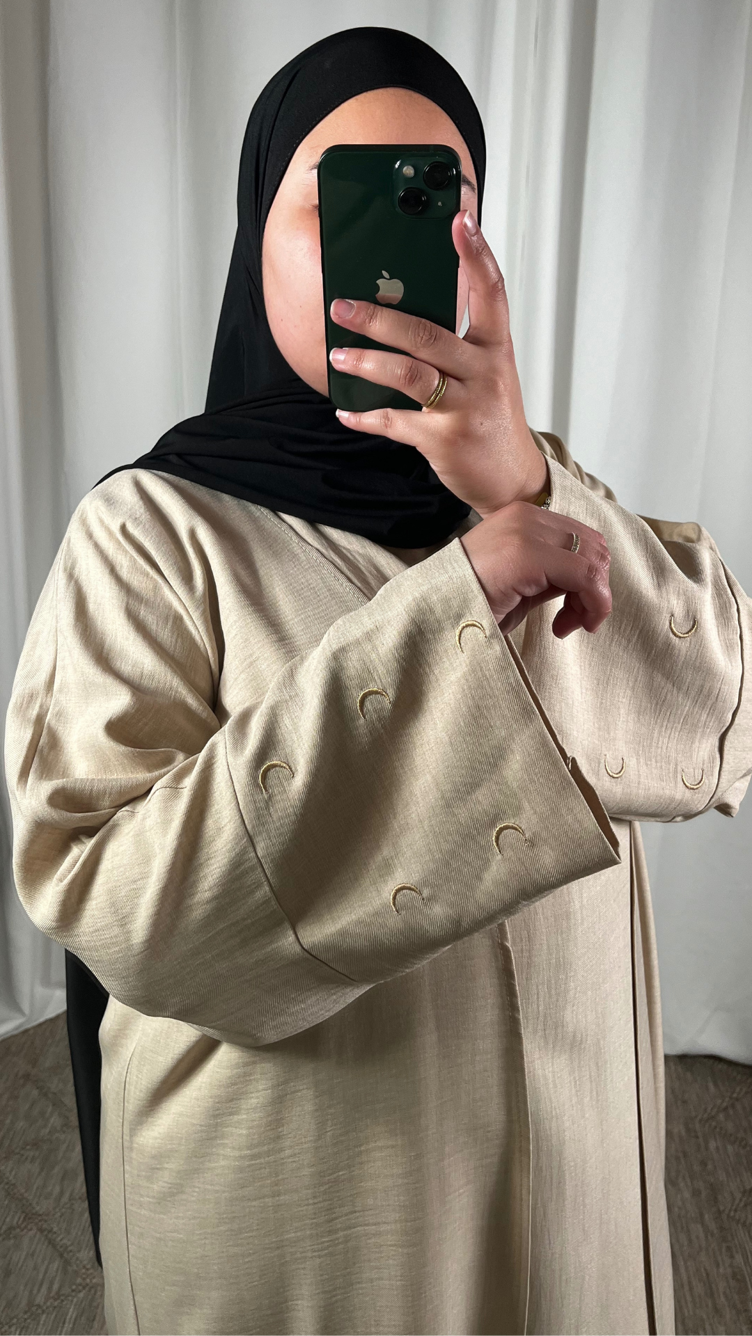 Set Lune Sous Robe + Kimono - Crème