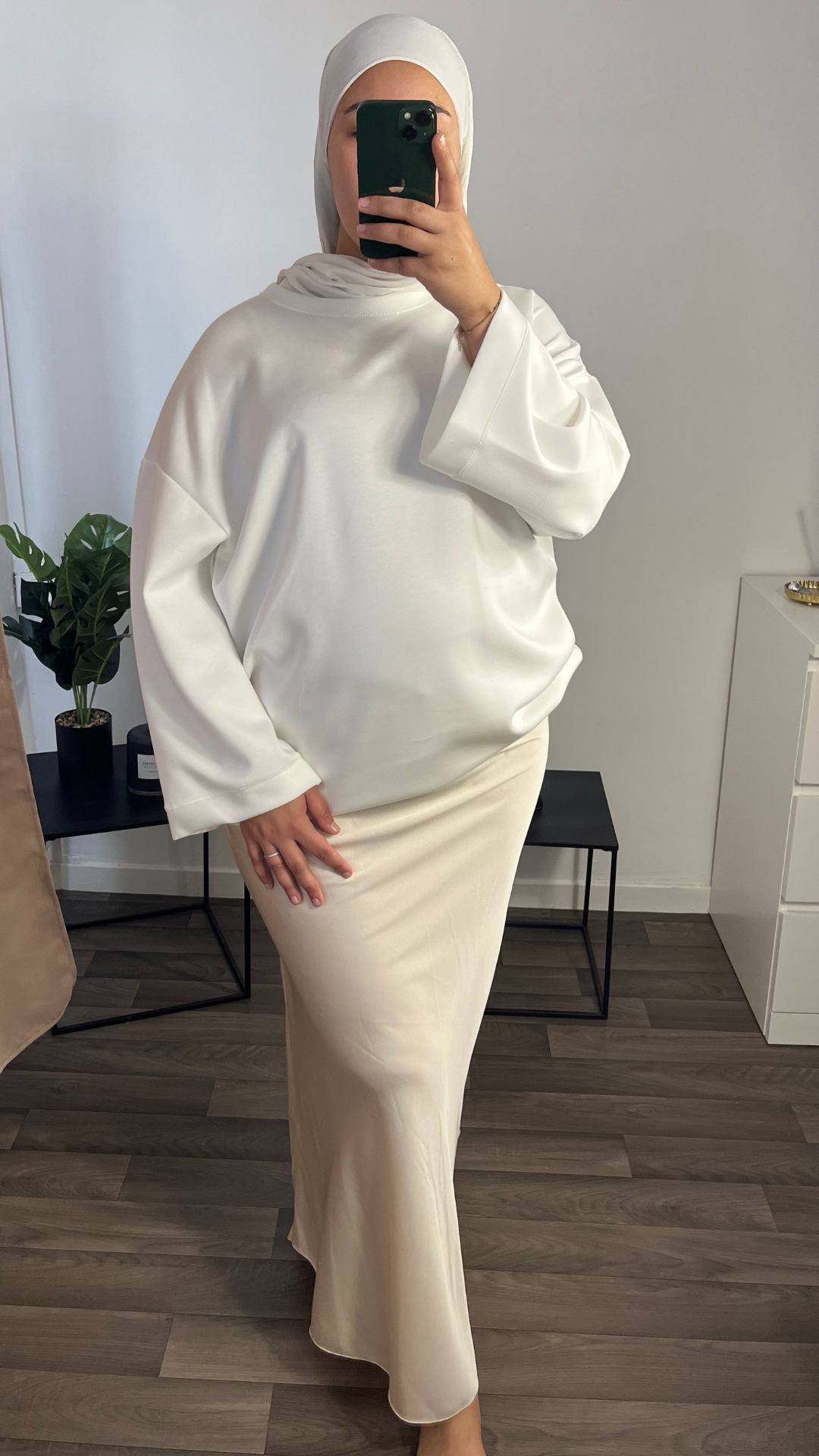 Jupe Satinée - Beige