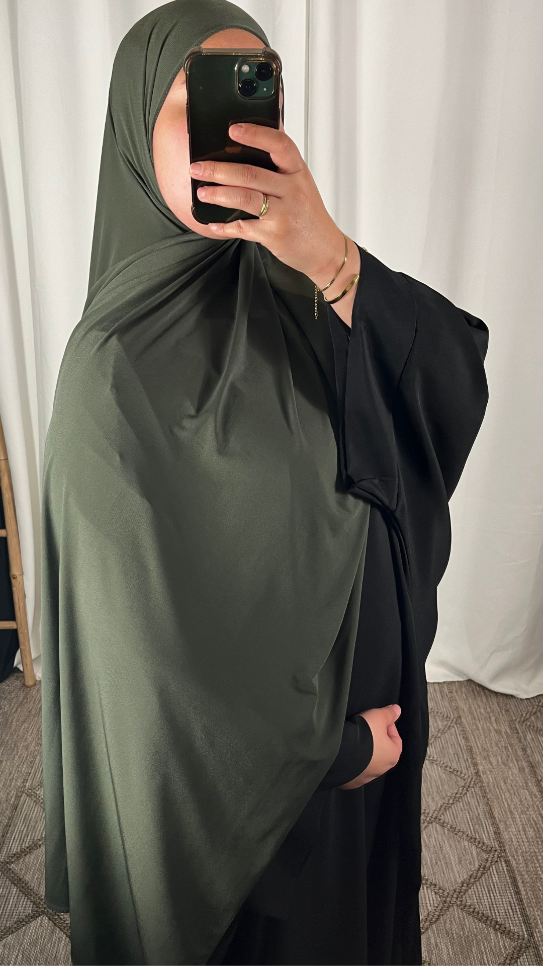Hijab Jersey Premium de Luxe - Kaki