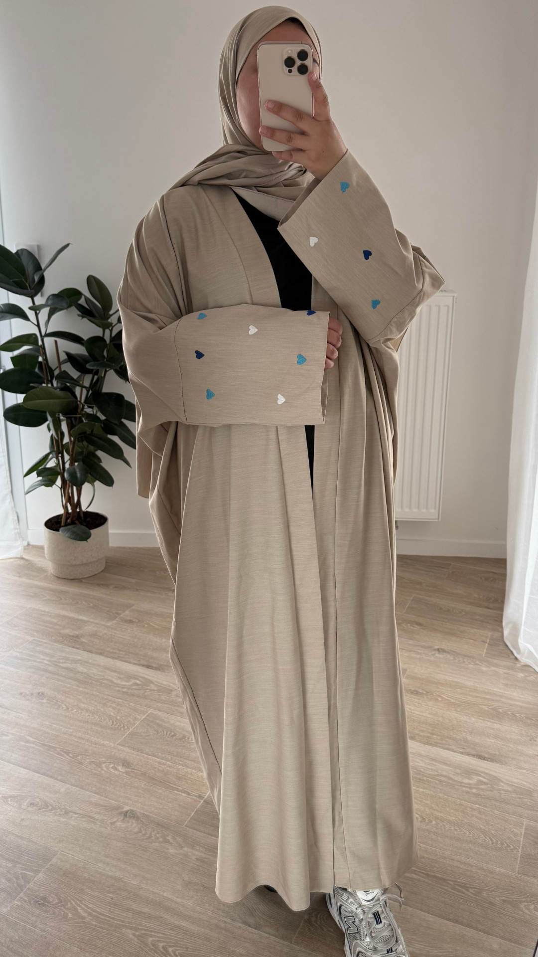 Kimono Cœur - Crème Chiné