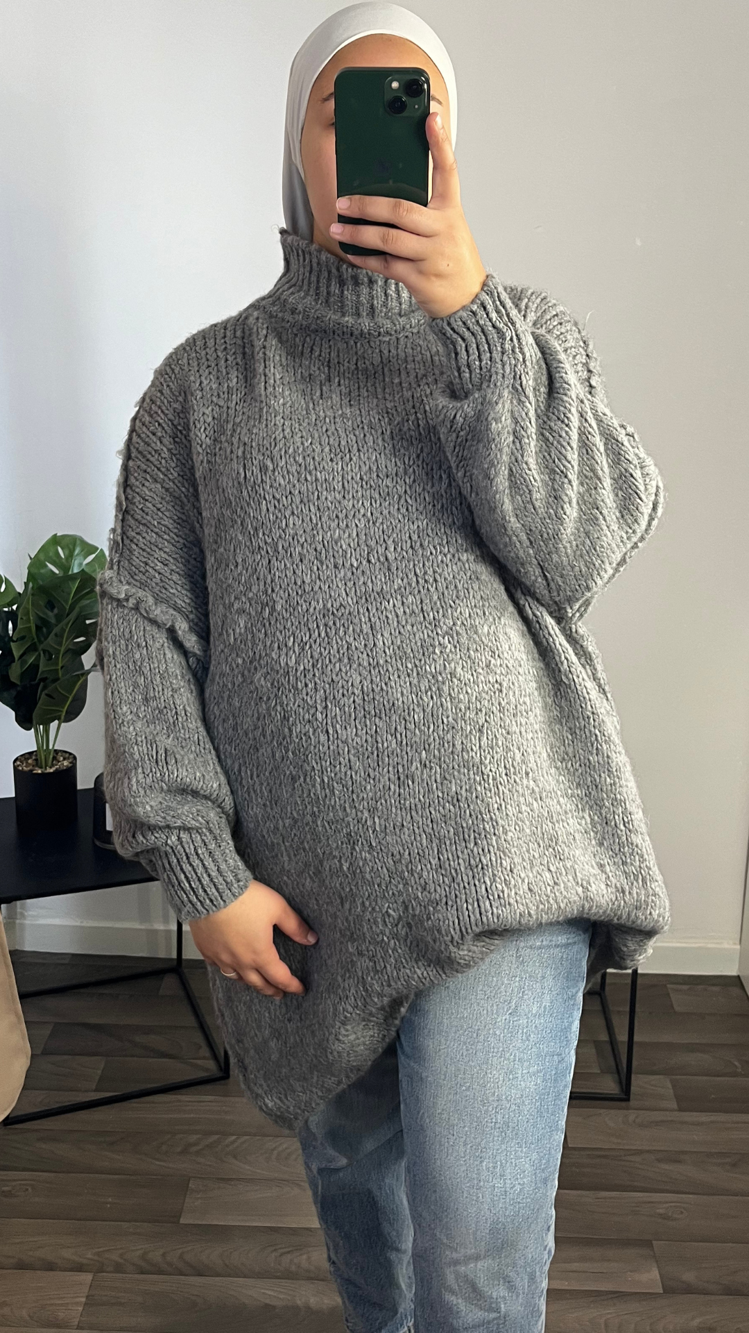 Pull Sara Maxi - Gris Foncé