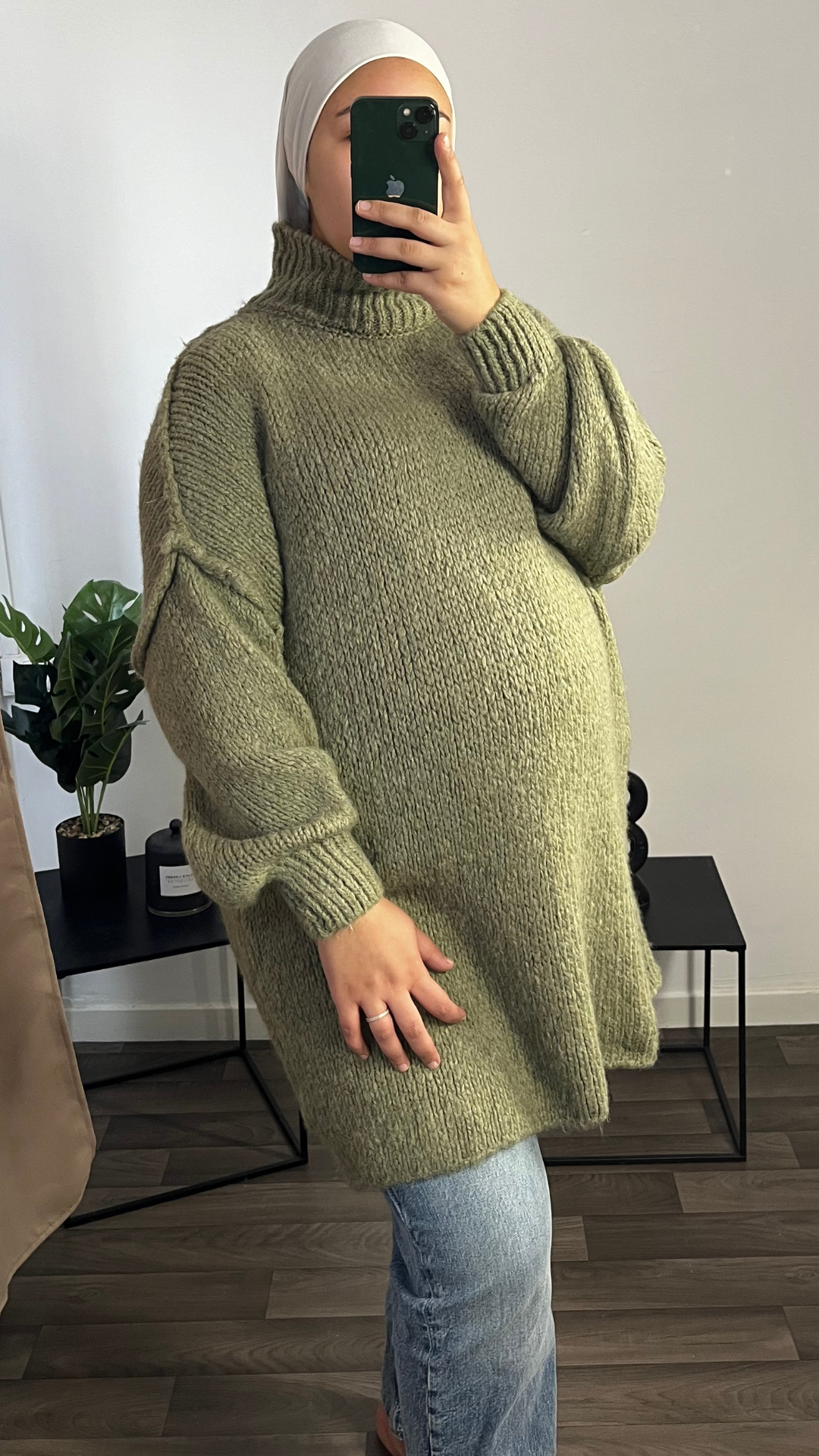 Pull Sara Maxi - Kaki