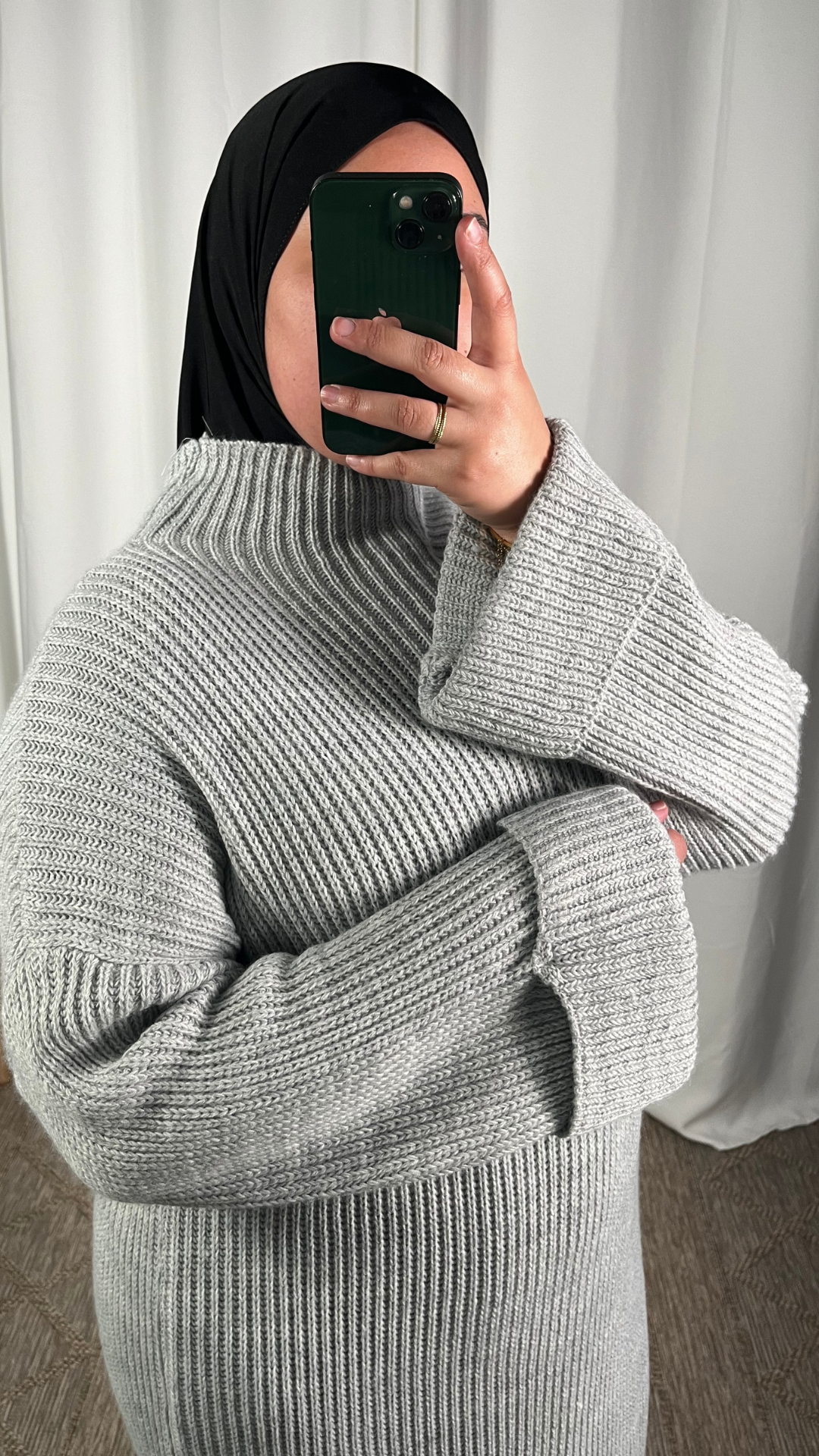 Robe en Maille - Grise