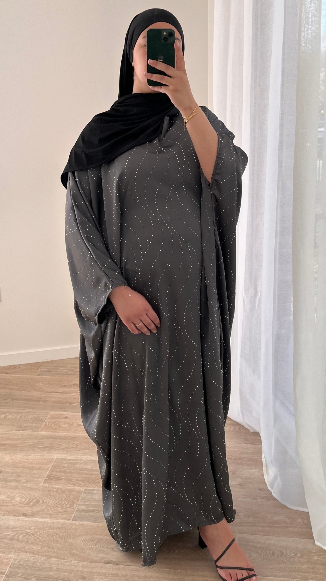 Robe à Strass - Gris Anthracite