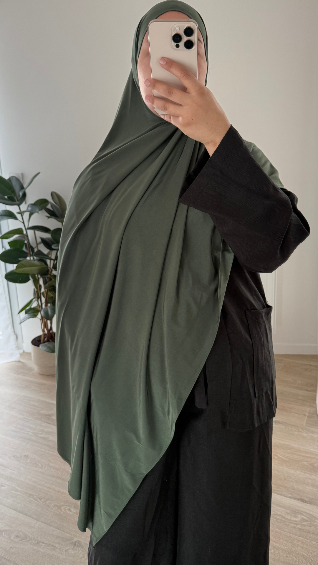 Hijab Jersey Premium de Luxe Satiné - Vert