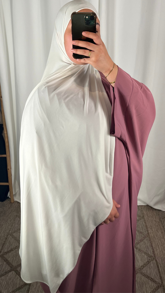 Hijab Jersey Premium de Luxe - Blanc