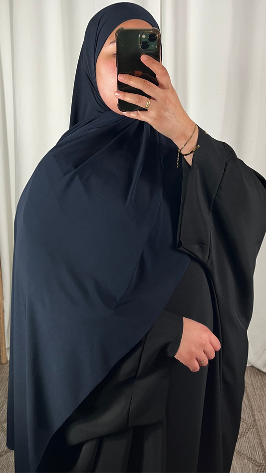 Hijab Jersey Premium de Luxe - Bleu Nuit