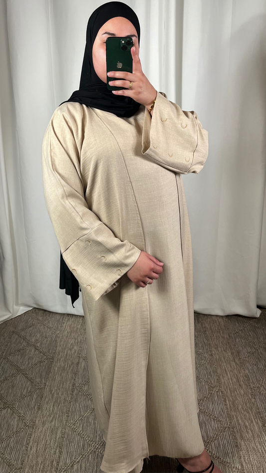 Set Lune Sous Robe + Kimono - Crème