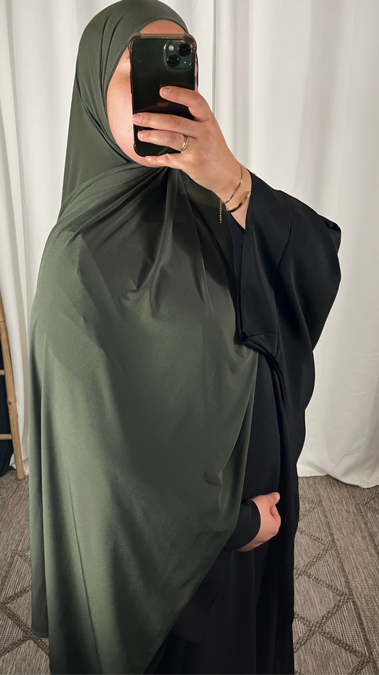 Hijab Jersey Premium de Luxe - Kaki