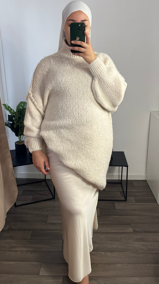 Pull Sara Maxi - Écru