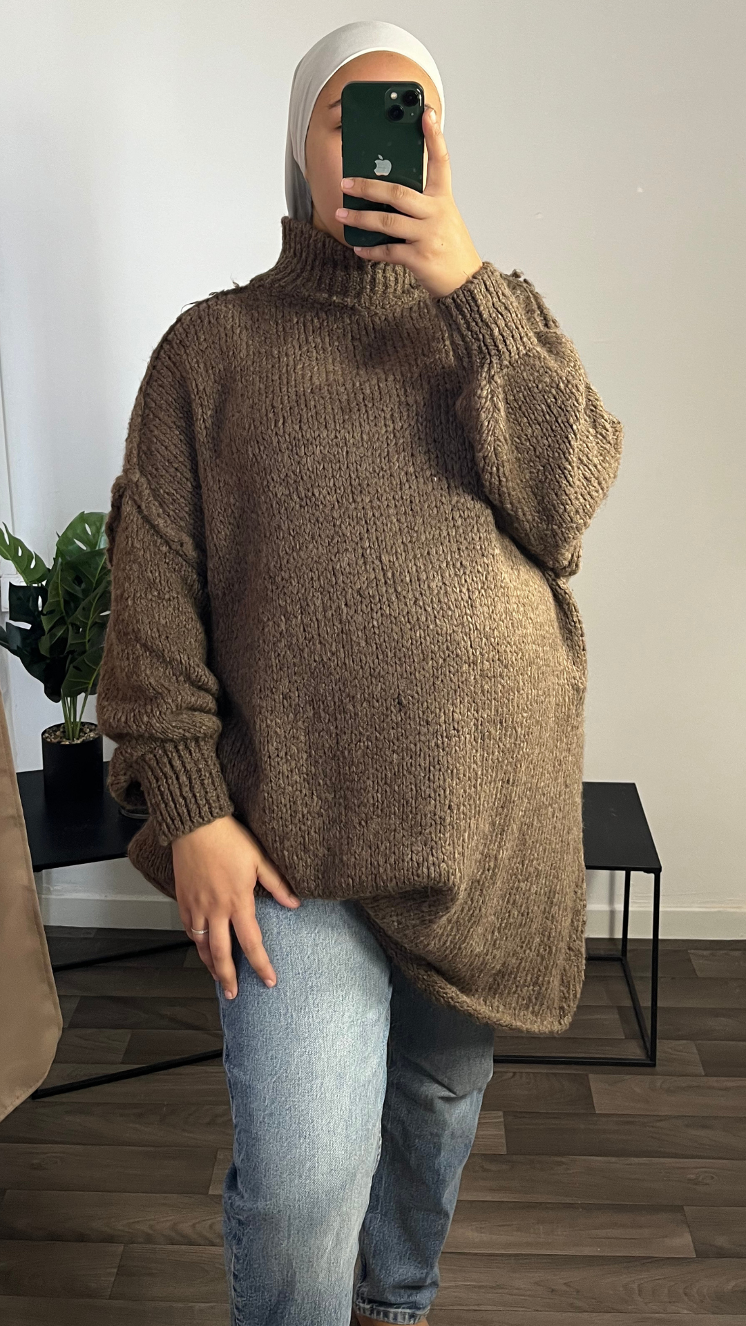 Pull Sara Maxi - Chocolat