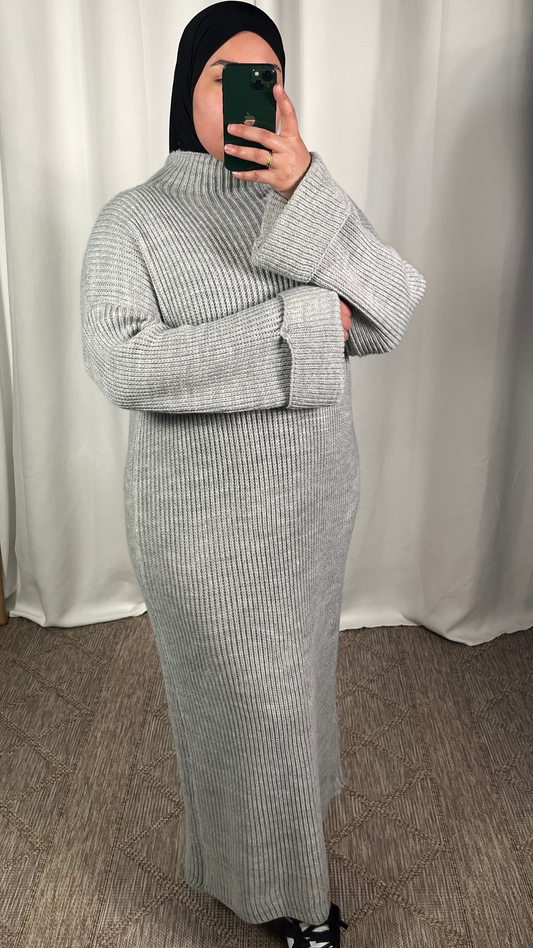 Robe en Maille - Grise