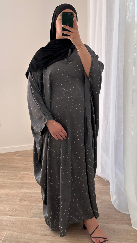 Robe à Strass - Gris Anthracite