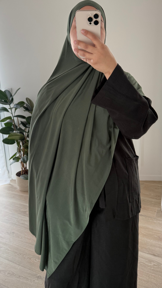 Hijab Jersey Premium de Luxe Satiné - Vert